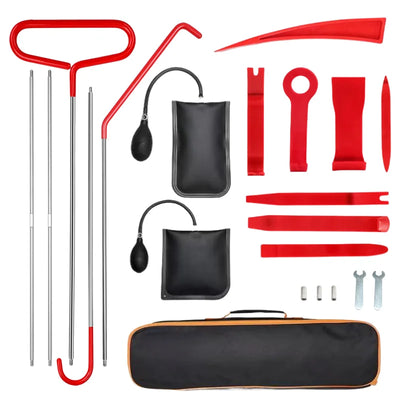 Car Door Opening Tool Kit – Inflatable Air Pump & Long Reach (18/21 PCS)