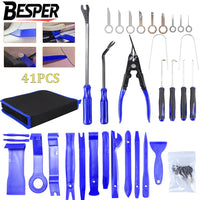 Car Trim Removal Tool Set – Pry Tools & Plastic Rivet Kit (5/11/41 PCS)