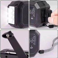 Portable Solar Emergency Radio – AM/FM, USB Charger, Hand Crank