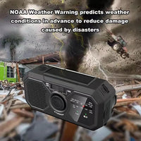 Portable Solar Emergency Radio – AM/FM, USB Charger, Hand Crank