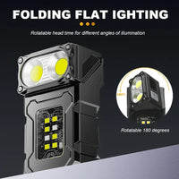 Mini USB Rechargeable LED Flashlight – Magnetic Camping Lantern