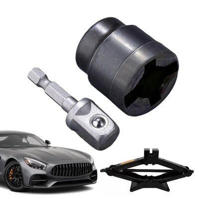 Scissor Car Jack Adapter – Universal Drill & Impact Wrench Tool