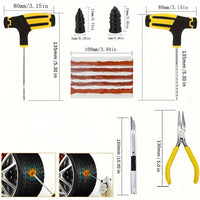 Car Tyre Repair Tool Kit – Puncture Plug & Needle Nose Pliers