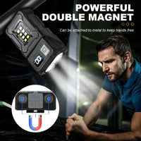 Mini USB Rechargeable LED Flashlight – Magnetic Camping Lantern